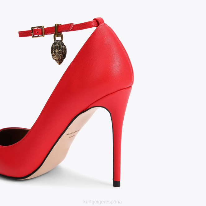 Kurt Geiger mujer estilete de Shoreditch de Londres 2LPR665 | calzados rojo